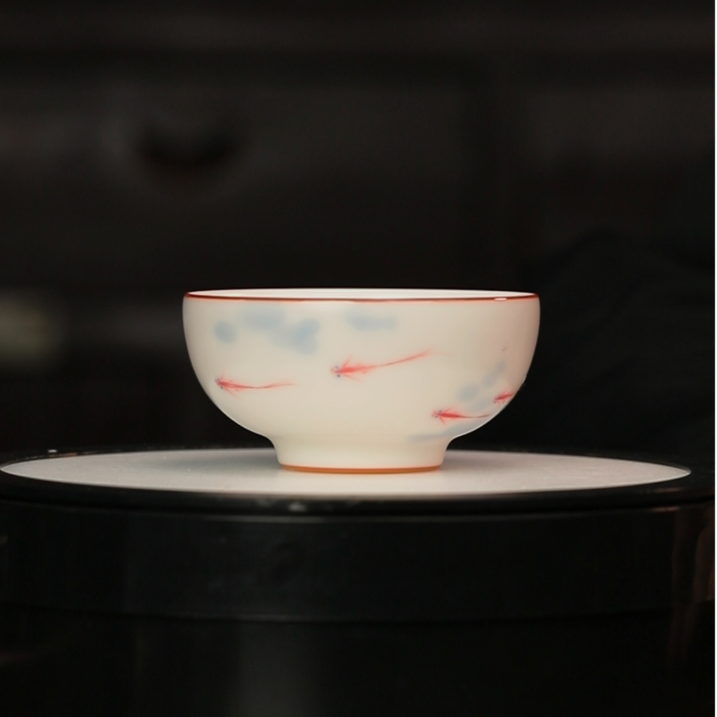 12.10/n100700/00195/宁朝辉/象牙白鱼普洱杯/口径8.3/高4.2/80cc