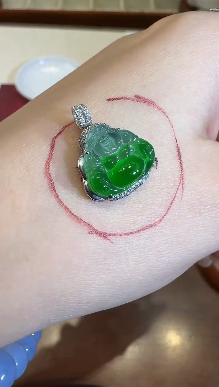 颈饰18K金镶嵌翡翠X1224-512-245