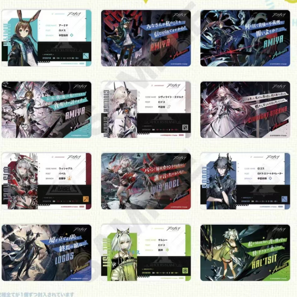 (盲盒)明日方舟 五周年v4 v5名扎【通行证】