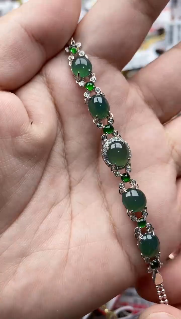 【闪购商品】翡翠戒指银S925镶嵌3333---7