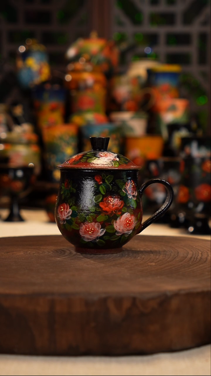 油画    釉下彩   杯子