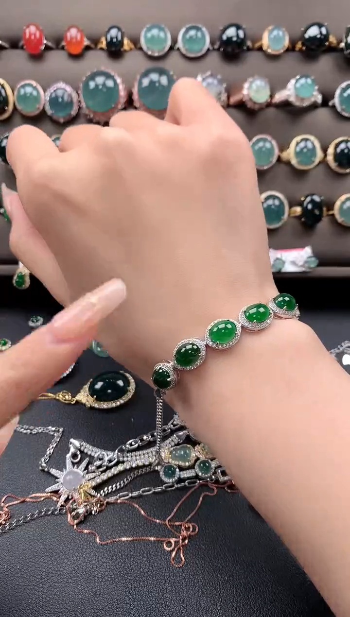 【闪购商品】翡翠戒指银S925镶嵌31231231