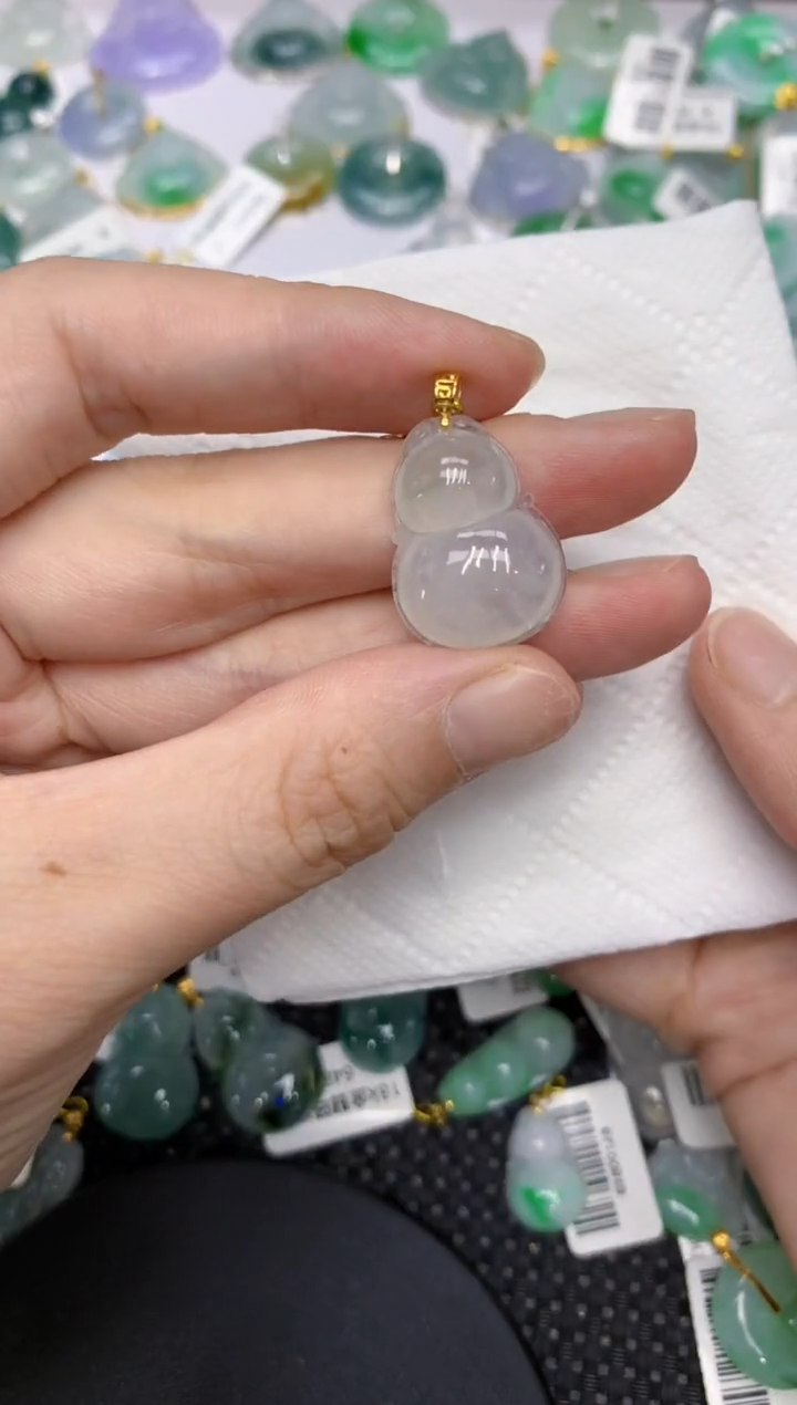颈饰18K金镶嵌翡翠11111111