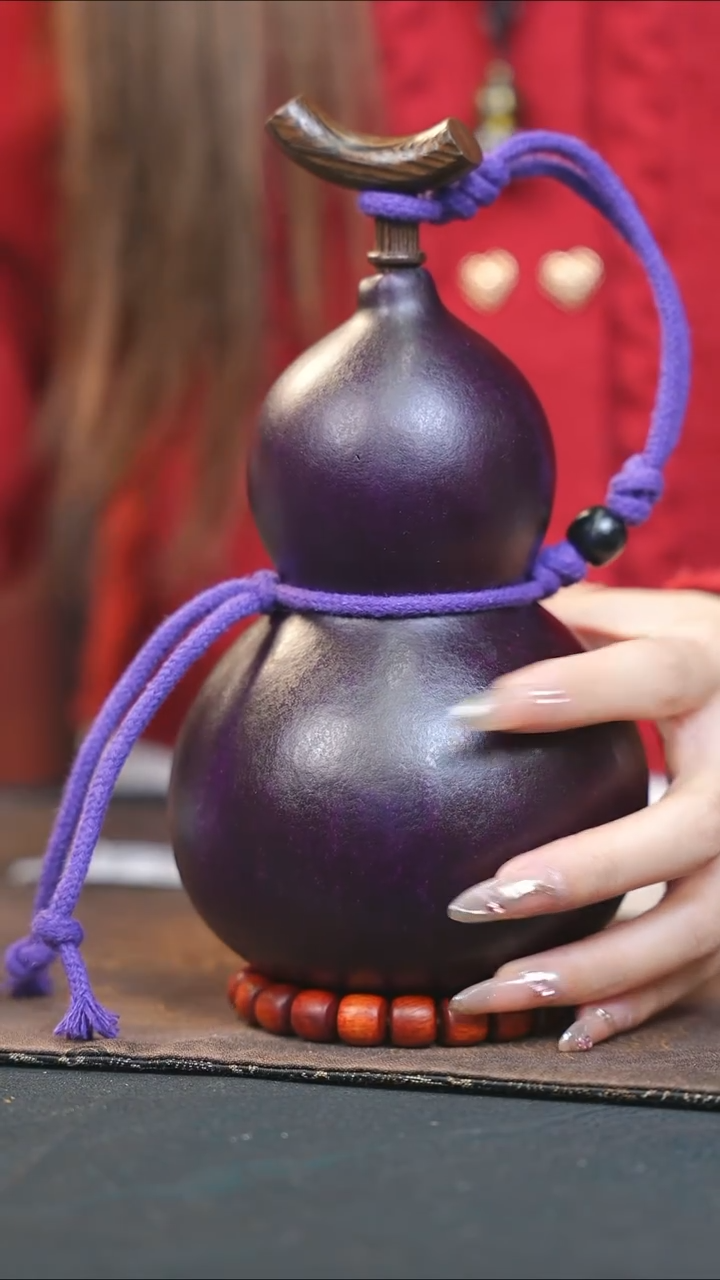 【闪购商品】WX195大漆酒葫芦不包手串及旋转底座