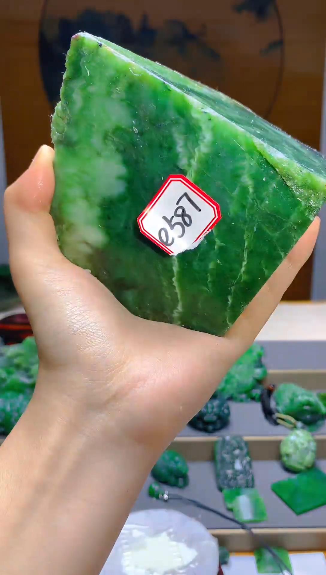 【闪购商品】和田玉（碧玉）珠宝半成品未镶嵌1
