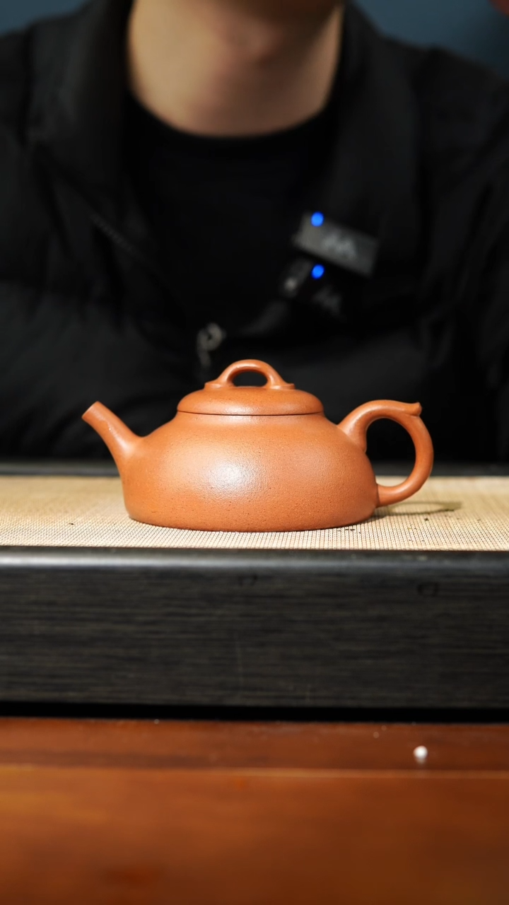 【闪购商品】紫砂茶壶黄降坡渔罩，200cc