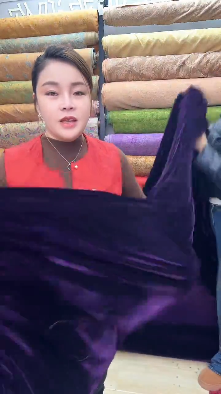 10号葡萄紫色侨绒2米