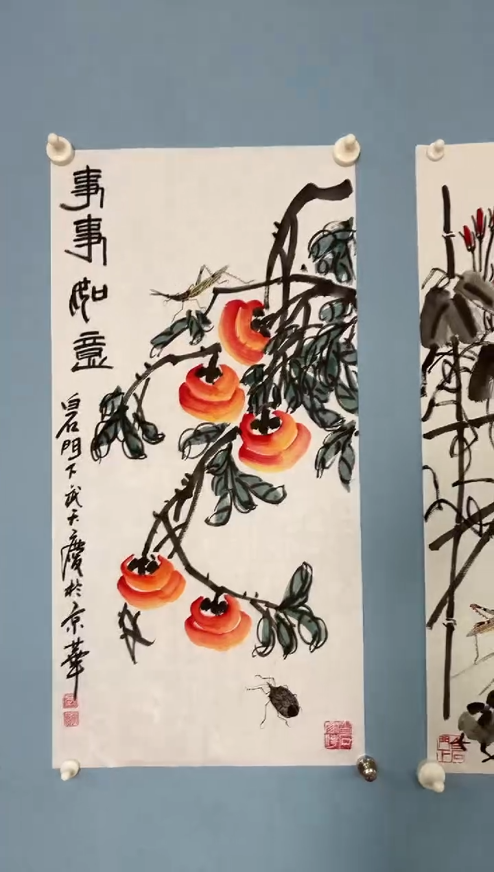 国画老*武天庆老师事事如意