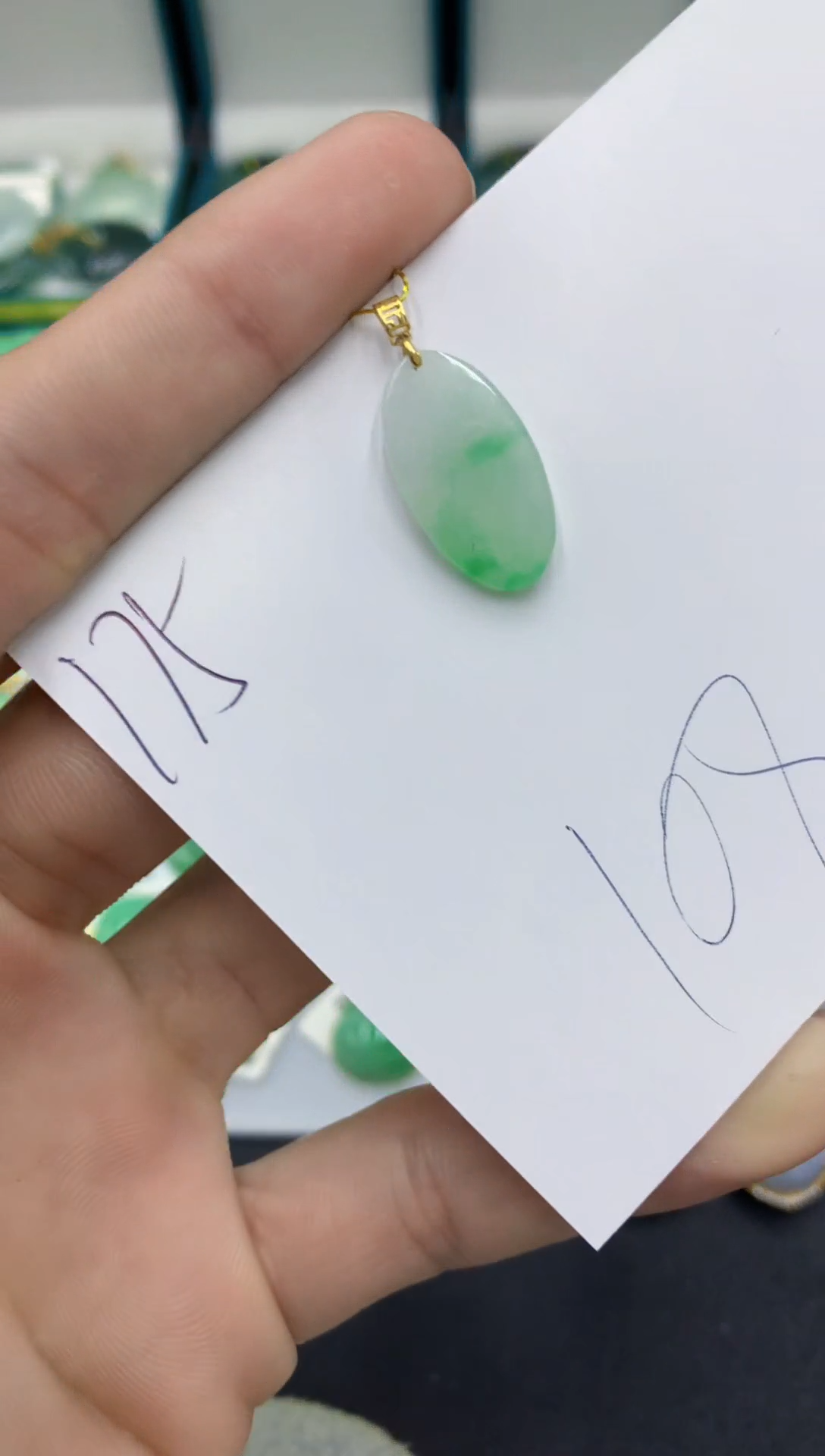 【闪购商品】翡翠颈饰18K金镶嵌翡翠