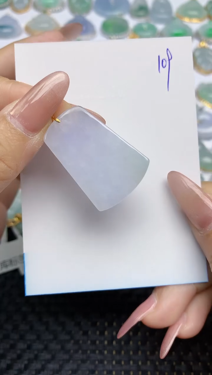 【闪购商品】翡翠颈饰18K金镶嵌天然A货翡翠 109