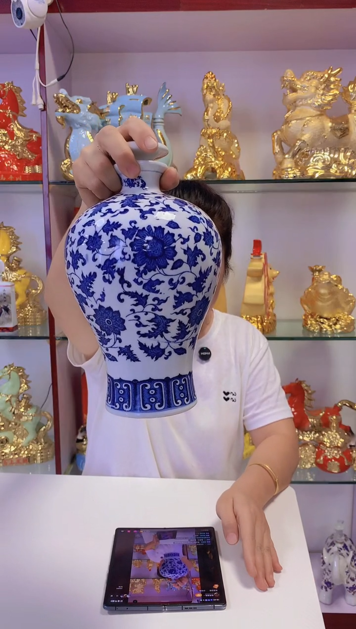 3斤装青花梅瓶空酒坛