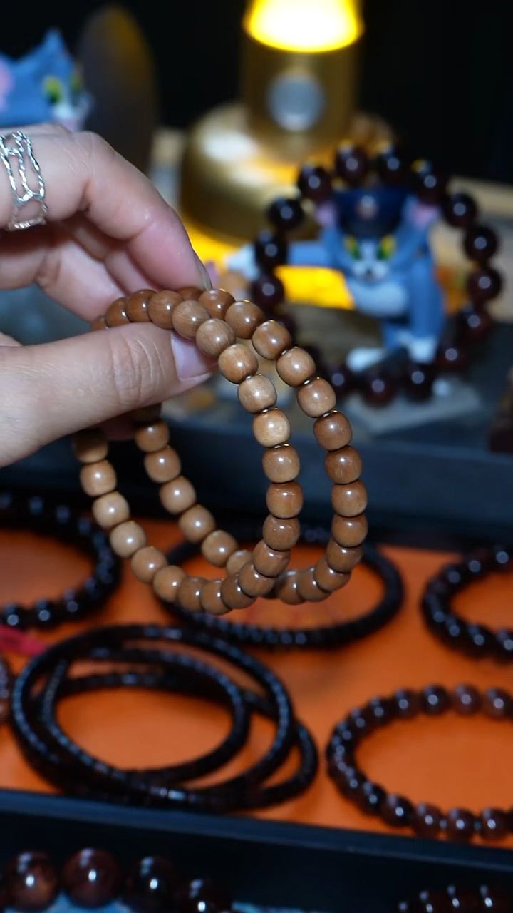 檀香木手串/手链【MOYU】印度迈索尔老山檀香 8*8.5 文玩潮款手串