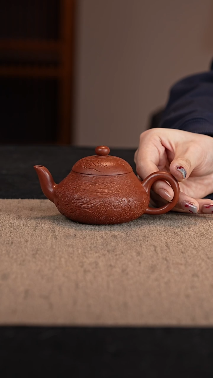 【闪购商品】紫砂茶壶老朱泥梨形