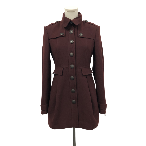 妃鱼/博柏利/羊毛/大衣/95新/格二11