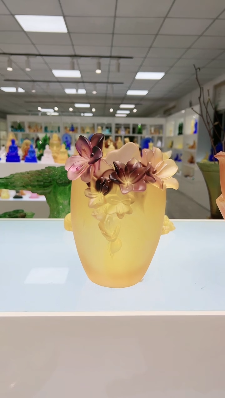 【闪购商品】茶宠古法琉璃花瓶