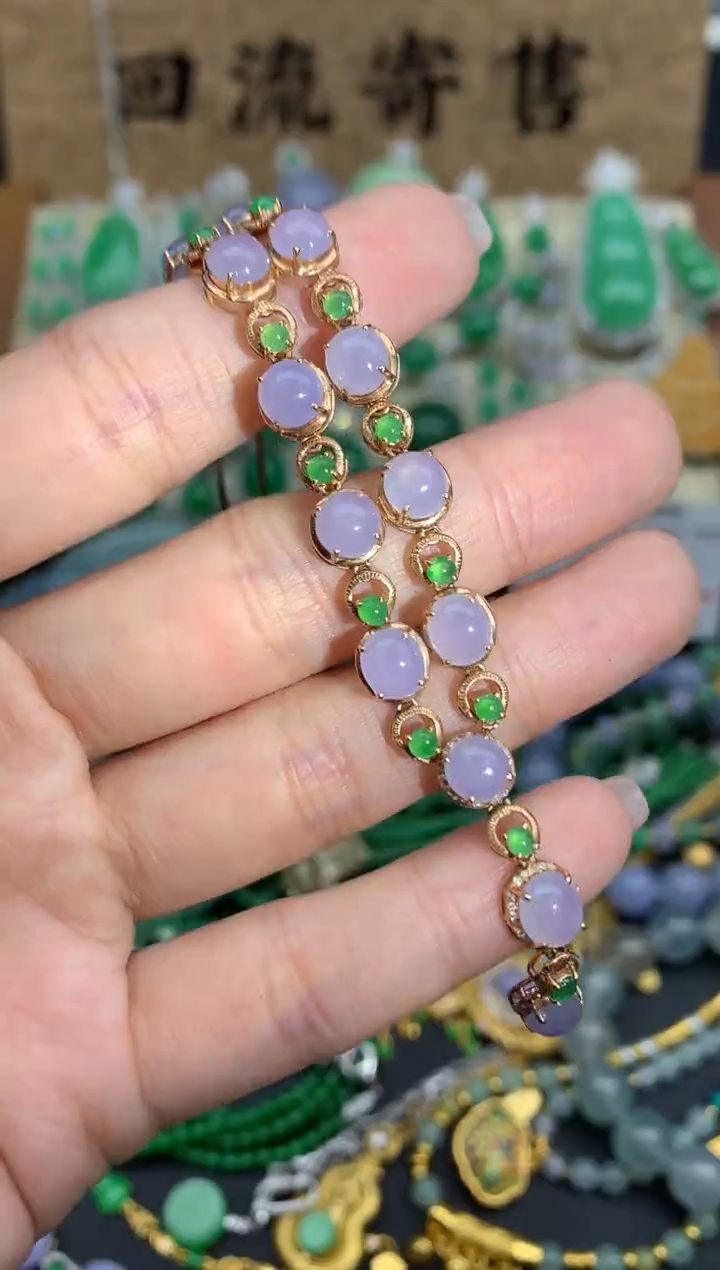 【闪购商品】翡翠颈饰18K金镶嵌545-中国好珍宝