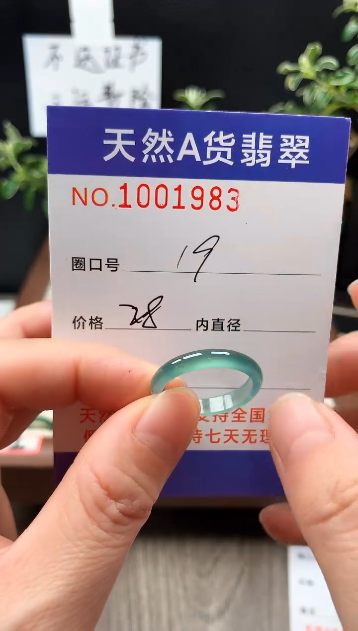 未镶嵌戒指翡翠19#