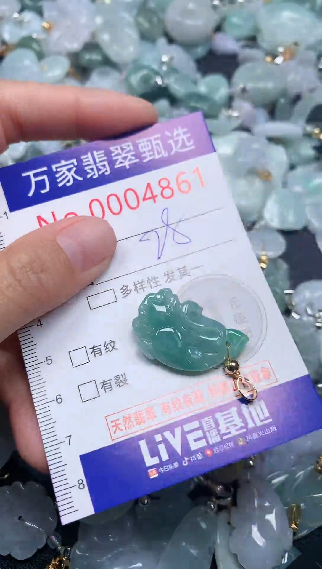 吊坠(不含链)未镶嵌翡翠4861