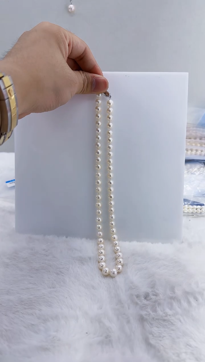 未镶嵌淡水珍珠DA珍珠串链8-9 d205