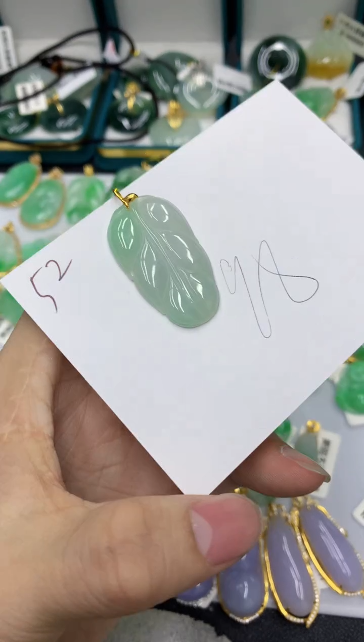 【闪购商品】翡翠颈饰18K金镶嵌号链接