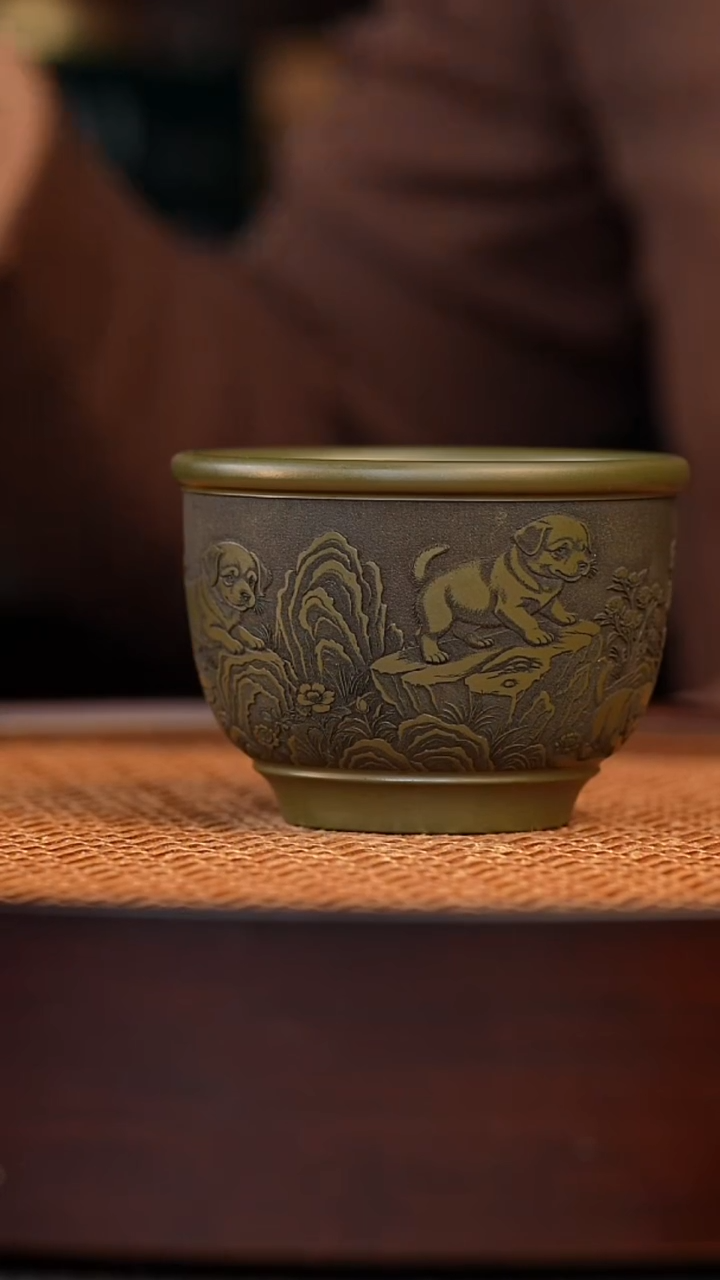 宜兴全手工紫砂杯