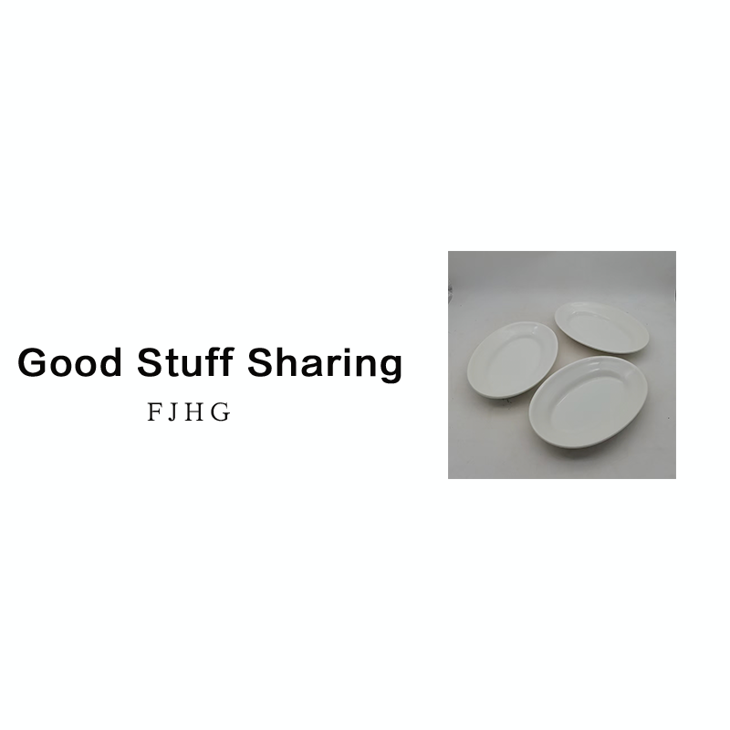 7671 陶瓷鱼盘3个（长23.5，宽16，高3.5）A65