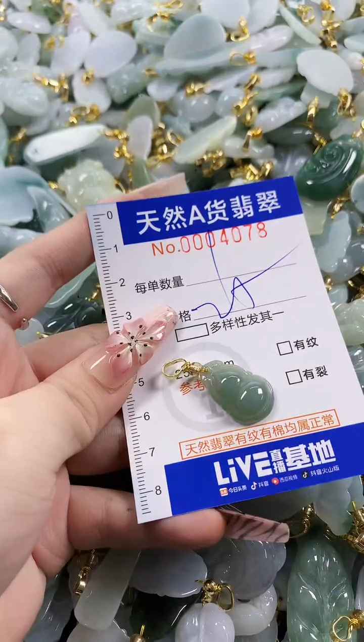 颈饰未镶嵌翡翠天然A货翡翠