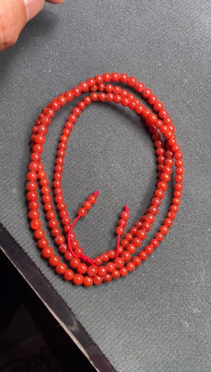 未镶嵌珠串南红玛瑙珠串