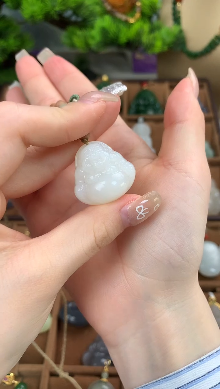 【闪购商品】和田玉颈饰未镶嵌吊坠25mm