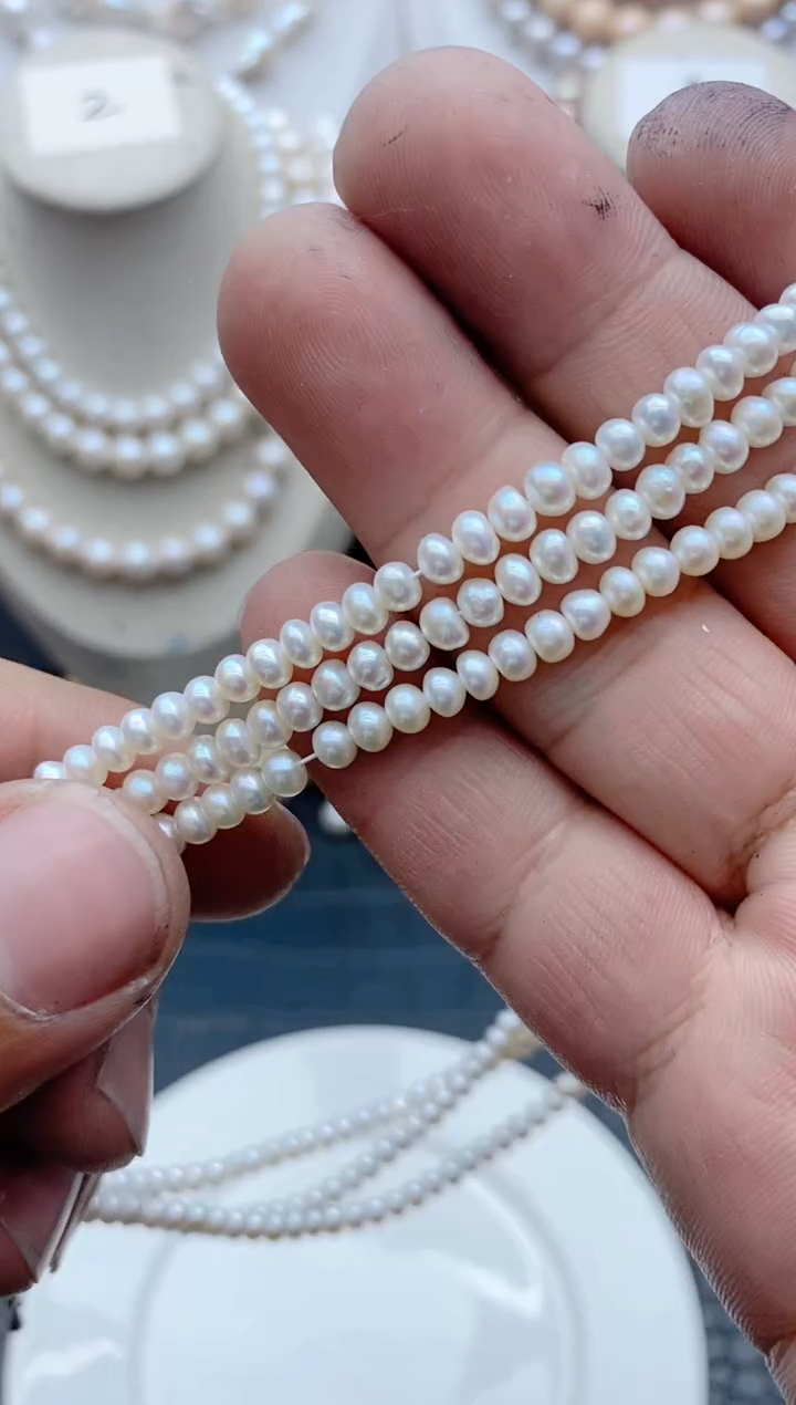 淡水珍珠未镶嵌颈饰0107