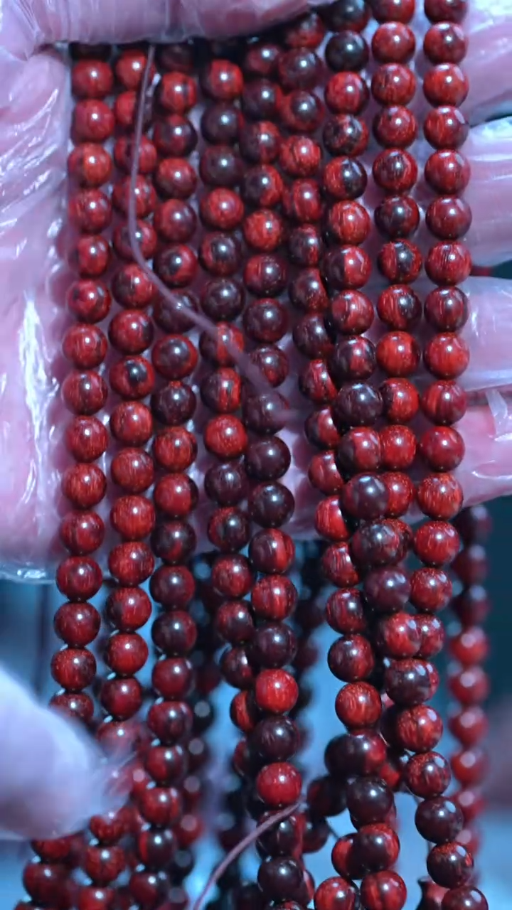 手串/手链小叶紫檀印度小叶紫檀琴料0.7*108手串