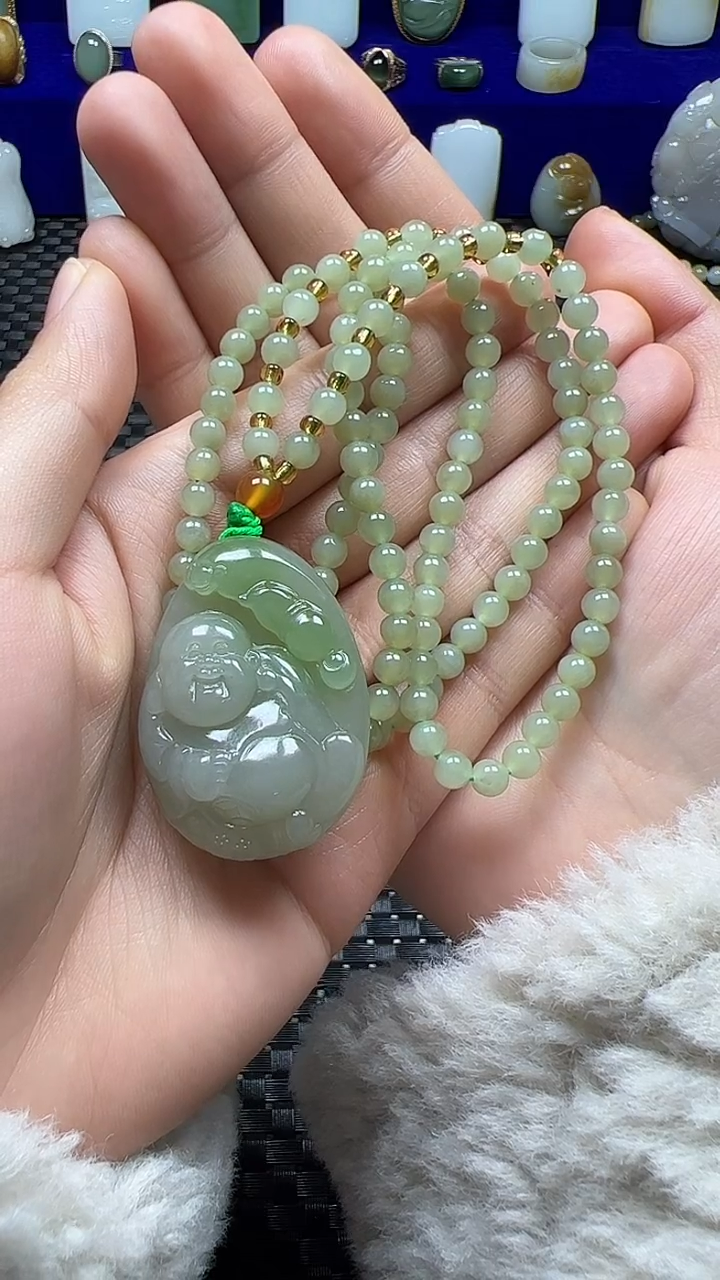 颈饰未镶嵌和田玉沐*佛公