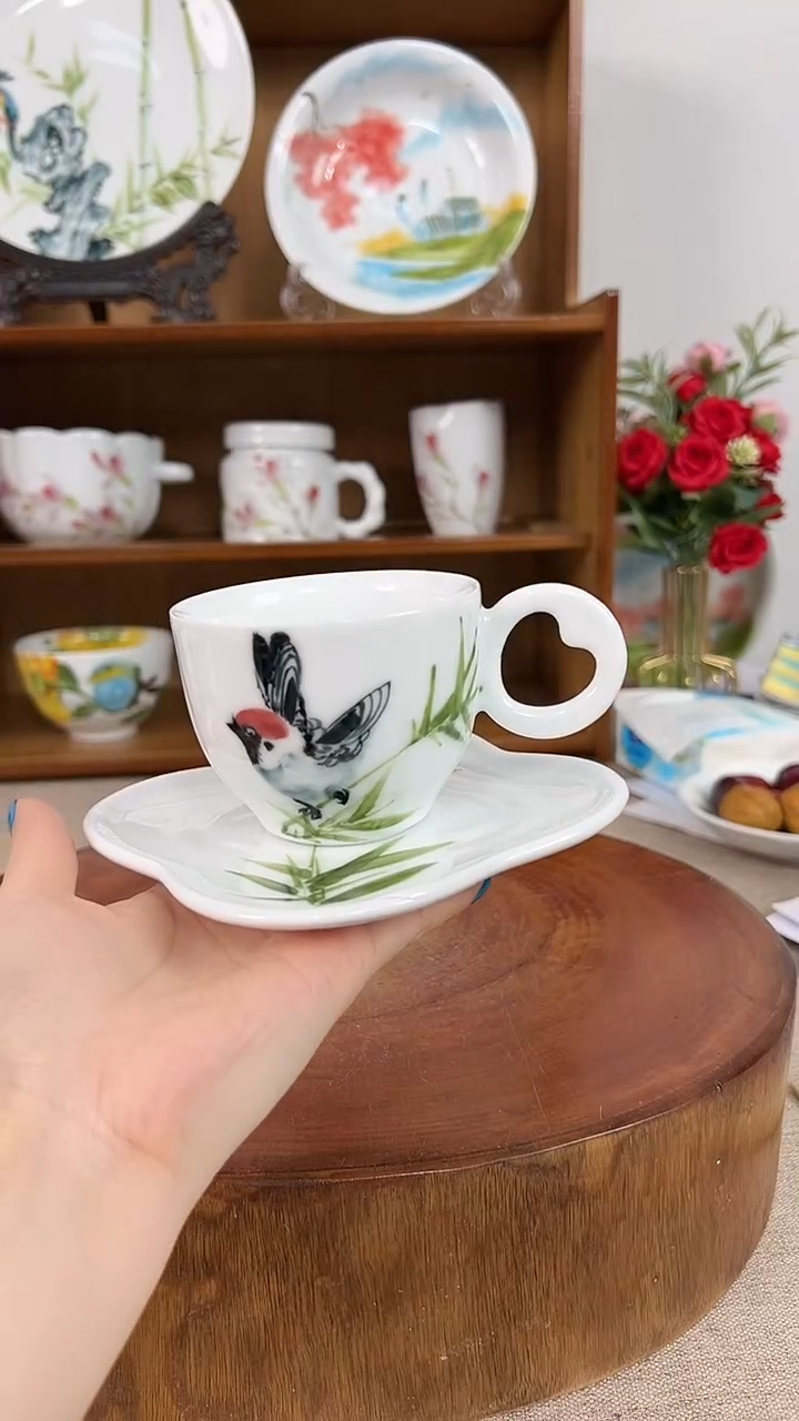 摆件景德镇手工手绘陶瓷餐具