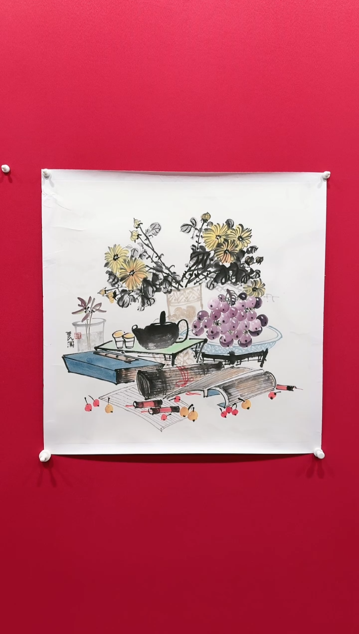 【闪购商品】国画崔西民68*68.........