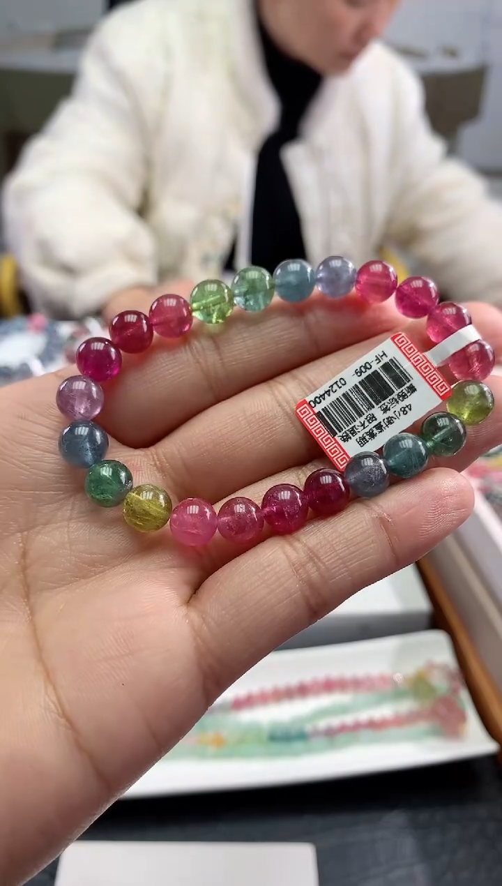 【闪购商品】碧玺手串未镶嵌多样性发一条