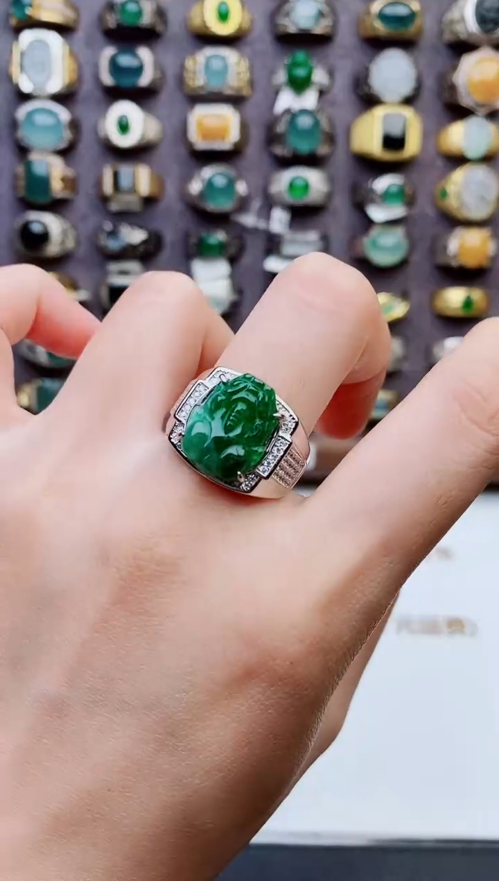 未镶嵌戒指翡翠天然翡翠