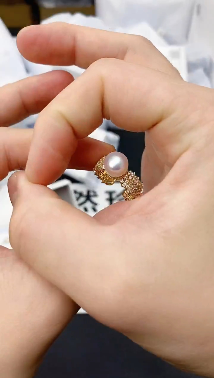 未镶嵌耳饰淡水珍珠jz1022