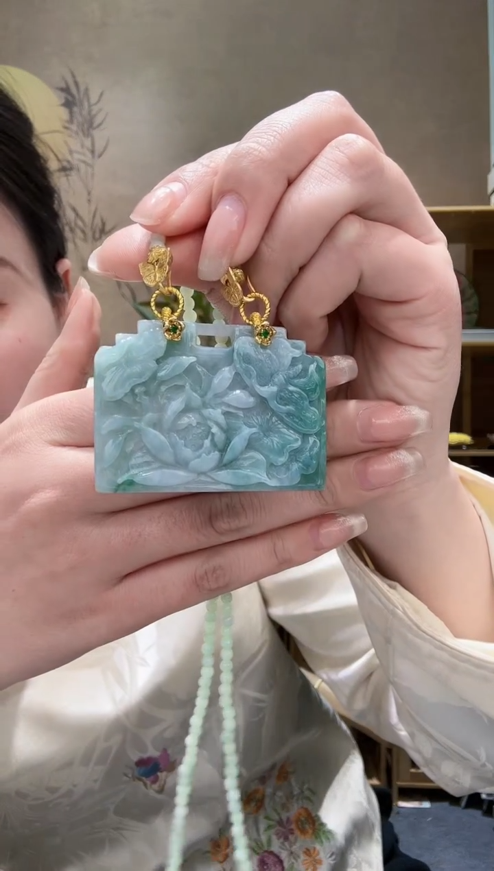 【闪购商品】翡翠耳饰未镶嵌吊坠