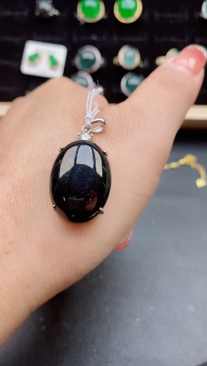 【闪购商品】翡翠颈饰银S925镶嵌12121