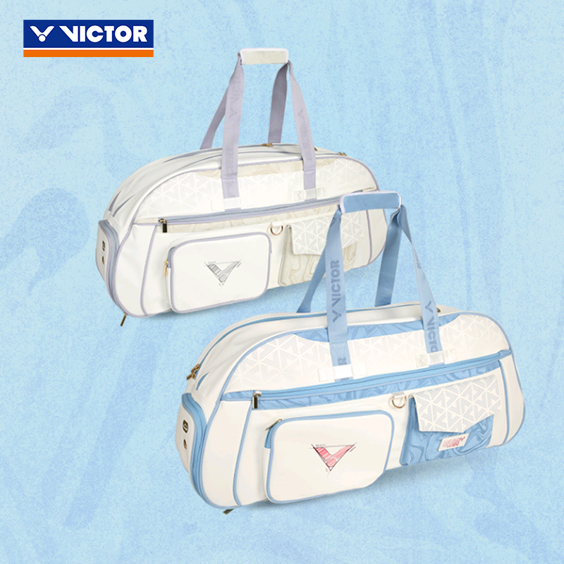 大容量多功能手提矩形羽毛球拍胜利矩形包(458)  BR5643 AT白