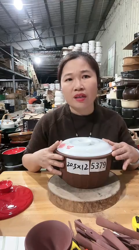 陶瑕疵猪油罐白盖不能明火