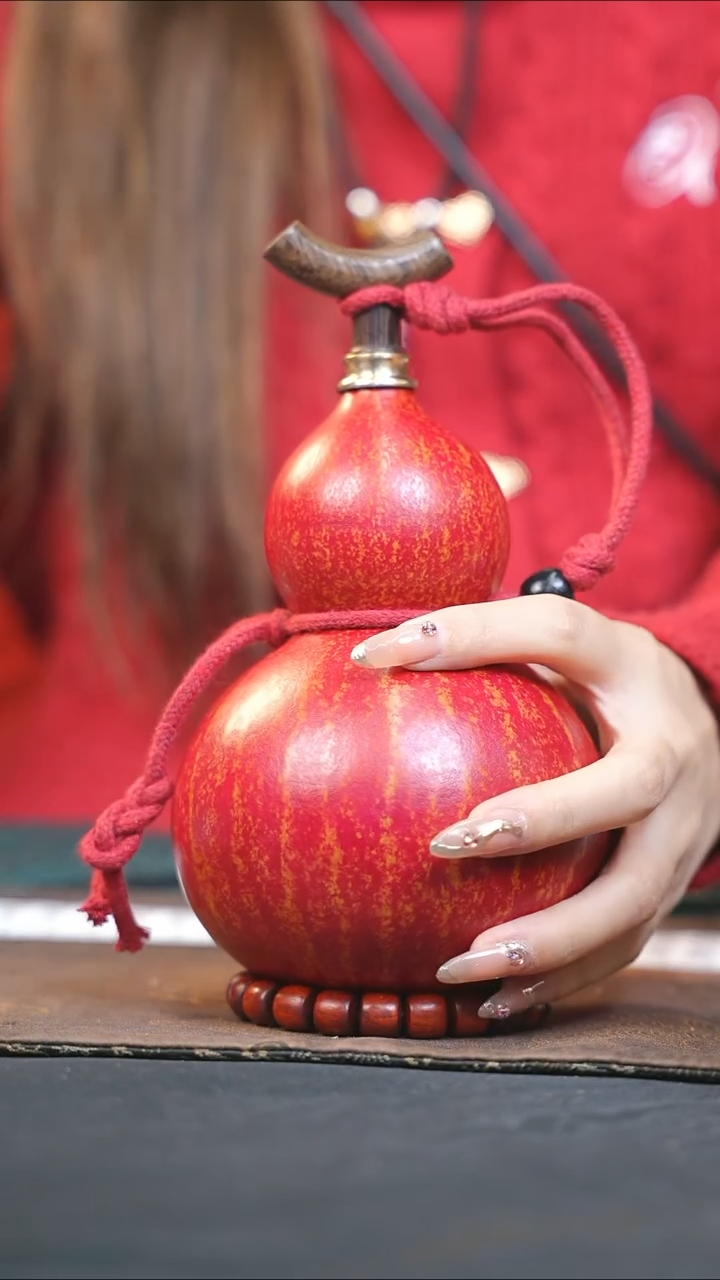 【闪购商品】WP328大漆酒葫芦不包手串及旋转底座