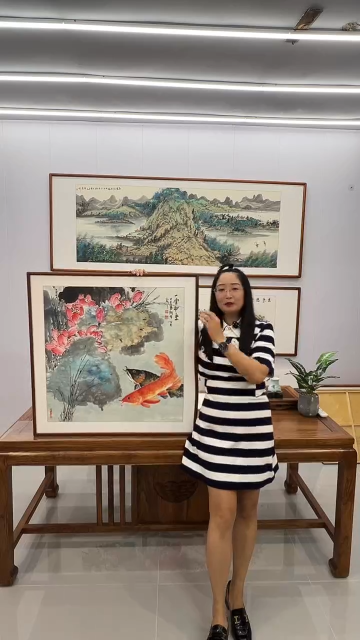 国画阿里丁 80*80 一堂和气
