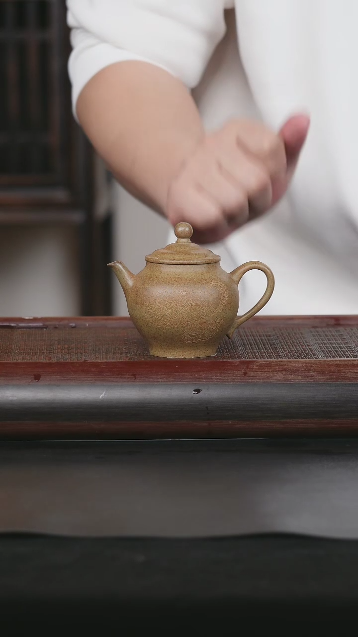 【闪购商品】紫砂茶壶32 原矿紫砂壶 龙背金砂