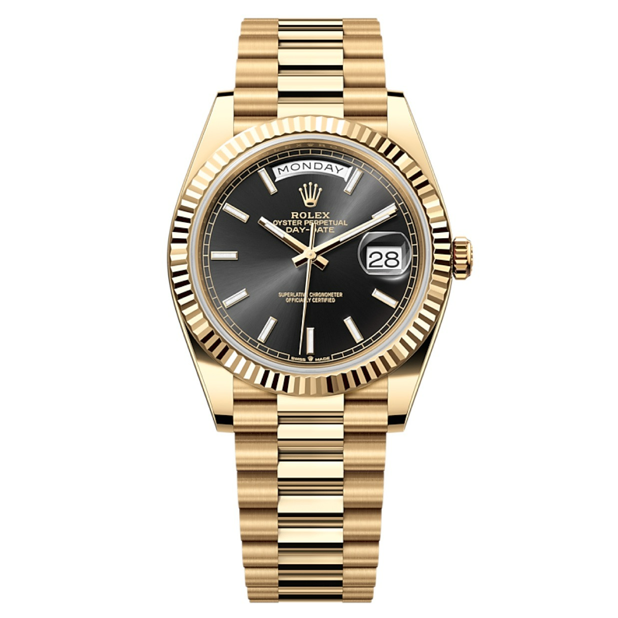 99新 Rolex/劳力士 哈奢馆/ 名表/劳力士/黑夜光228238/24全套