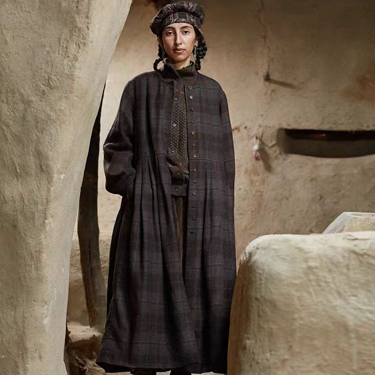 24FW5003-1  羊毛外套连衣裙大衣