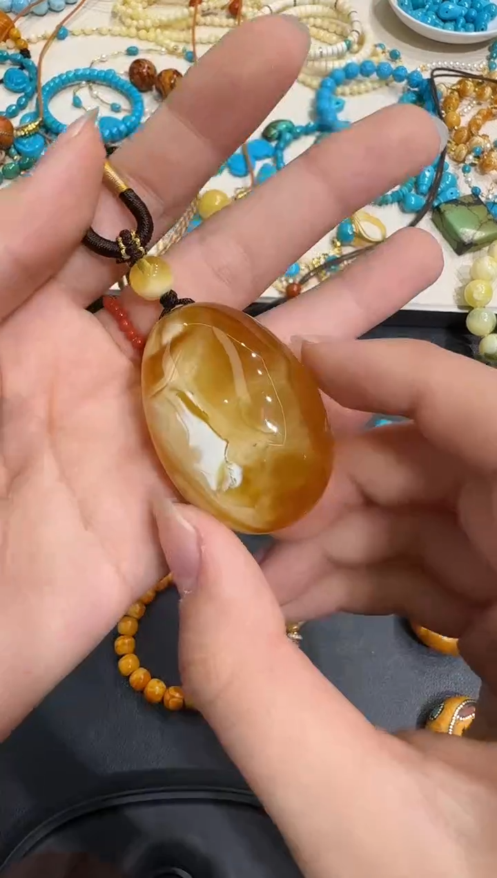 琥珀颈饰未镶嵌X0102-1195-267