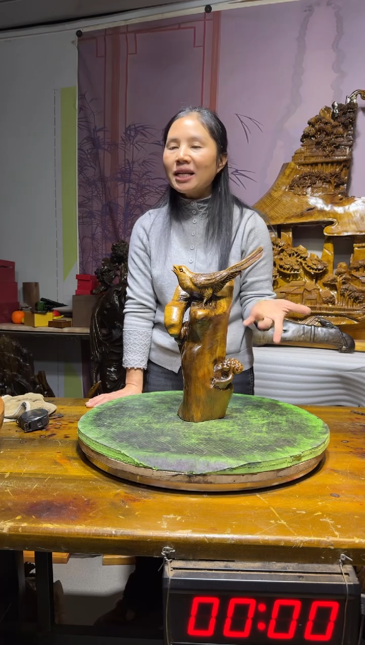 金丝楠懒**坏金丝楠木雕刻摆件