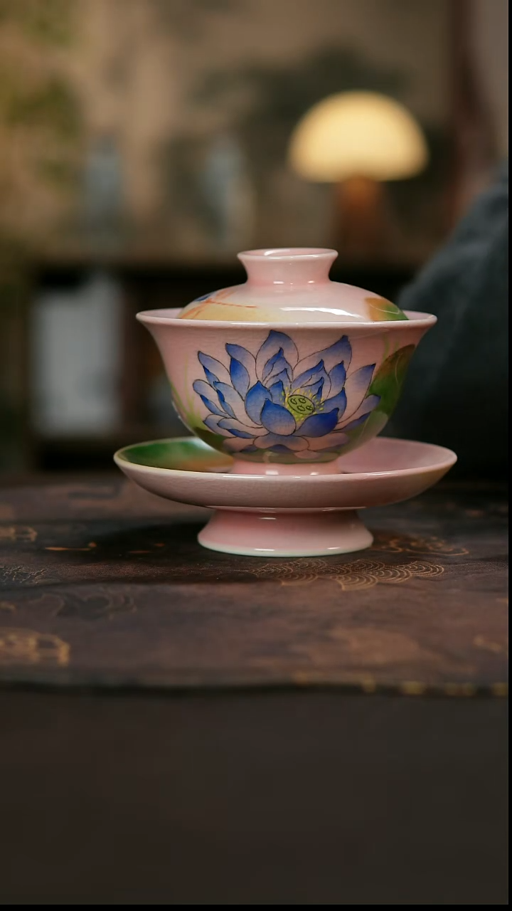 景德镇陶瓷杯碗柴烧多人