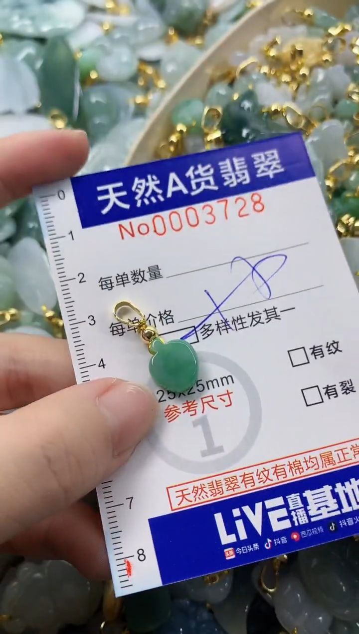 颈饰未镶嵌翡翠天然A货翡翠
